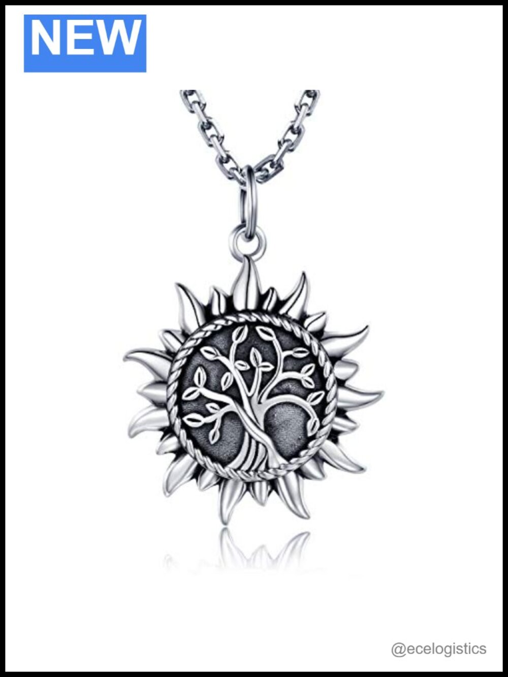 925 Sterling Silver Urn Necklace Tree of Life Ashes Keepsake Memorial